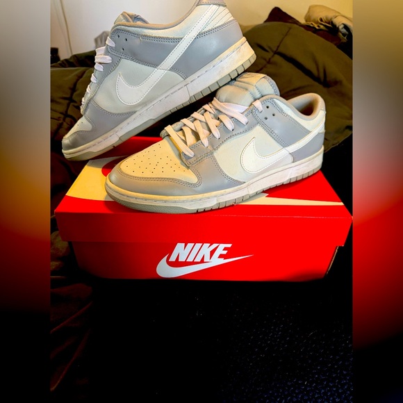 Nike dunk low retro. Size 12. DJ6188001. Pure platinum/white-wolf grey. - Picture 1 of 9